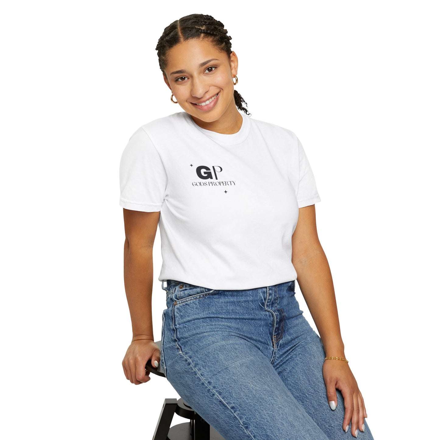 Gods Property 'GP' Logo T-Shirt — Graphic Crewneck Tee