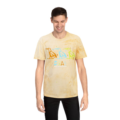Tie-Dye Bird Graphic T-Shirt — "Birdz of a Feather"