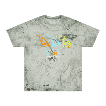 Tie-Dye Bird Graphic T-Shirt — "Birdz of a Feather"