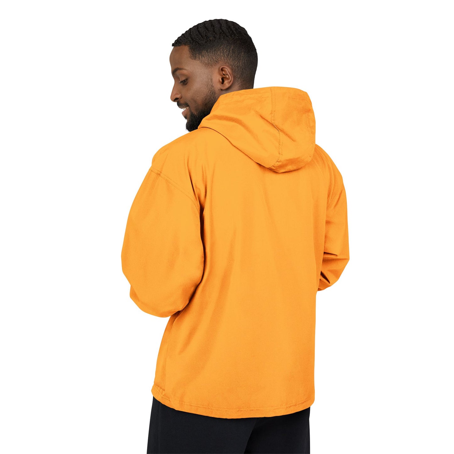 Packable Anorak Jacket — Orange Floral '3' Chest Print