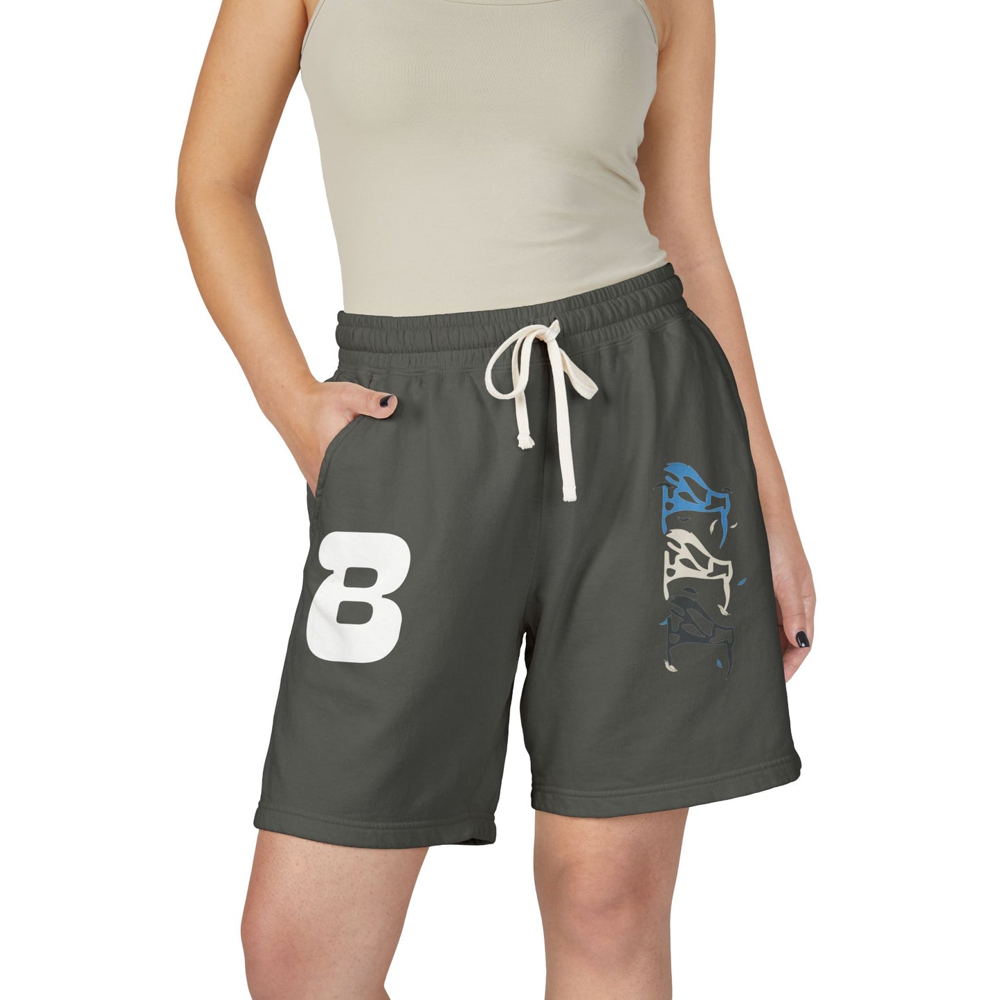 BOAF Fleece Sweat Shorts — Minimal Abstract B Logo Lounge Shorts
