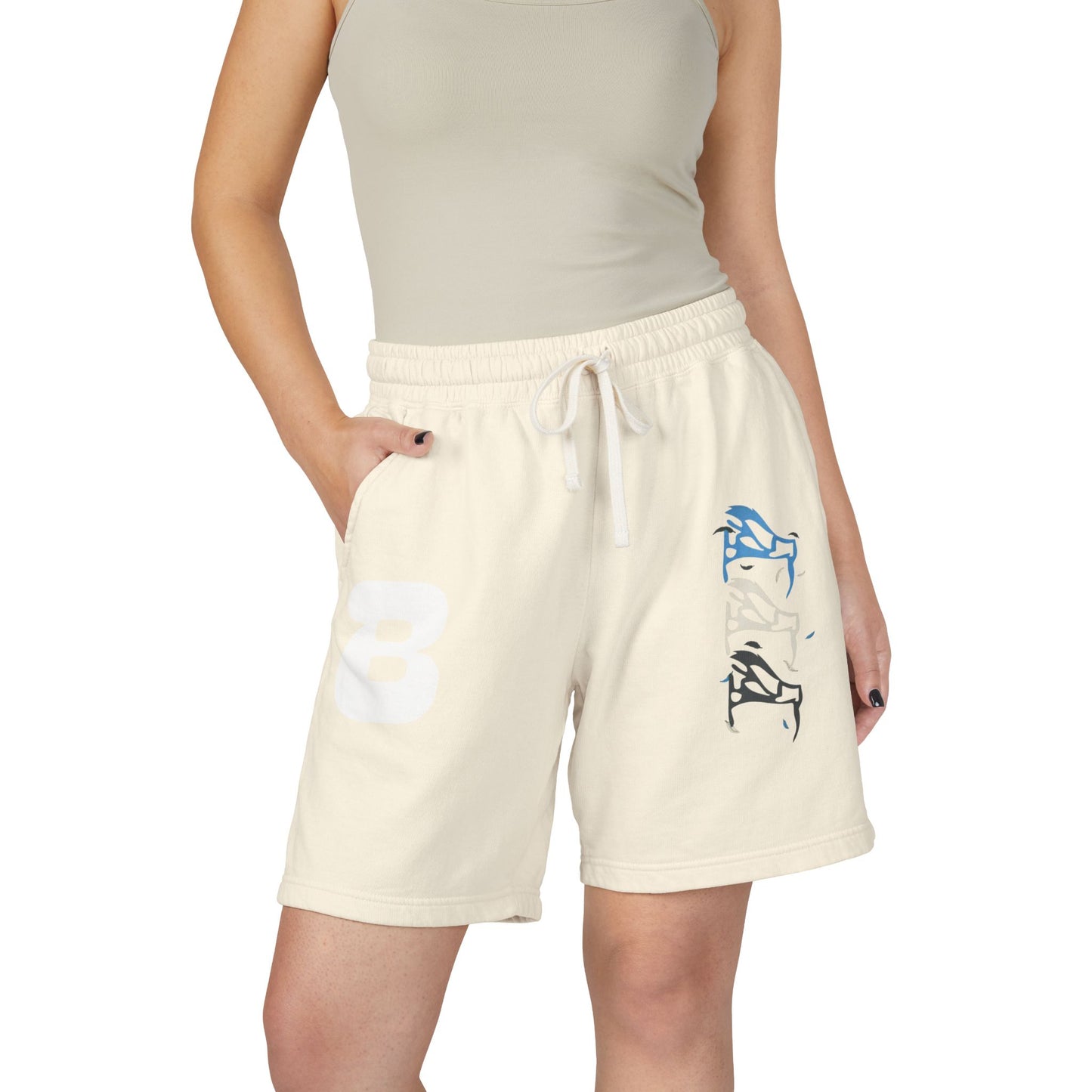 BOAF Fleece Sweat Shorts — Minimal Abstract B Logo Lounge Shorts