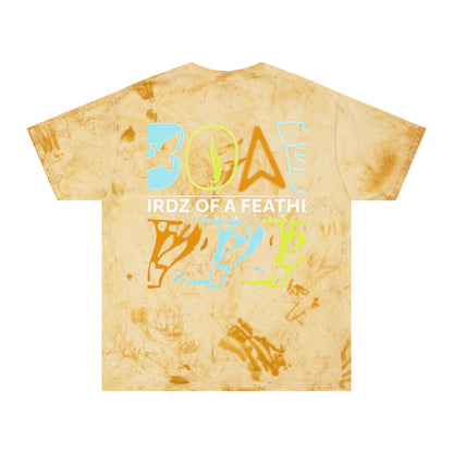 Tie-Dye Bird Graphic T-Shirt — "Birdz of a Feather"