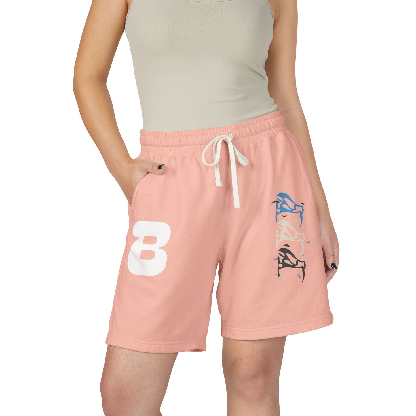 BOAF Fleece Sweat Shorts — Minimal Abstract B Logo Lounge Shorts