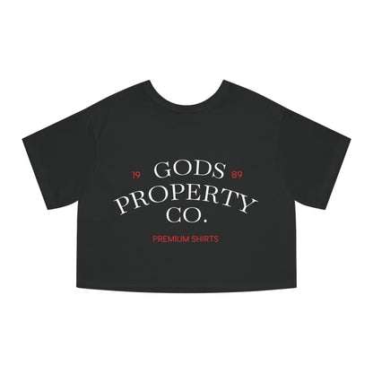 Gods Property Co. Cropped T-Shirt — Women's Champion Heritage Tee