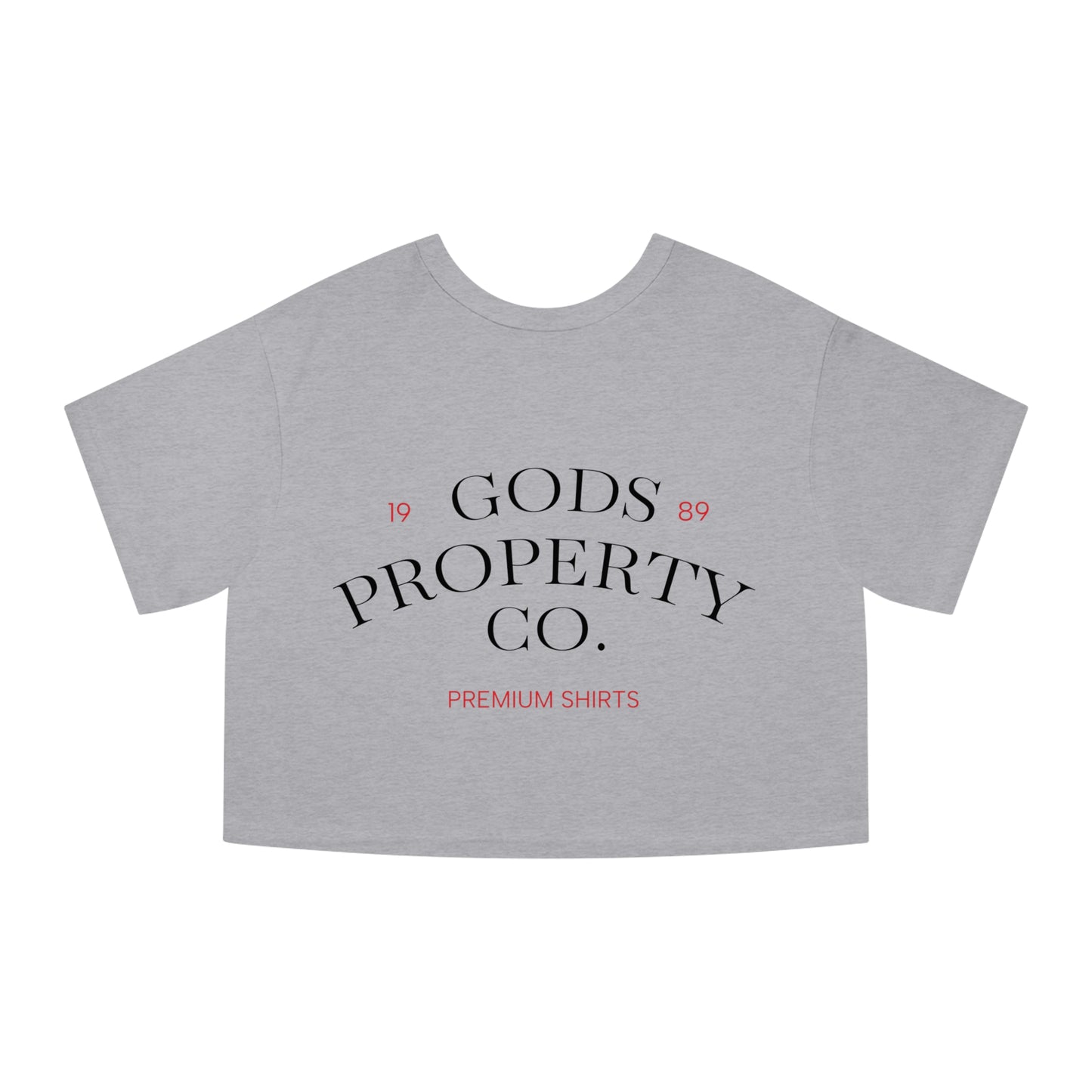 Gods Property Co. Cropped T-Shirt — Women's Champion Heritage Tee
