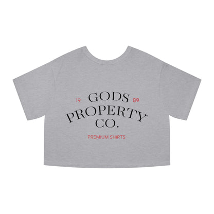 Gods Property Co. Cropped T-Shirt — Women's Champion Heritage Tee