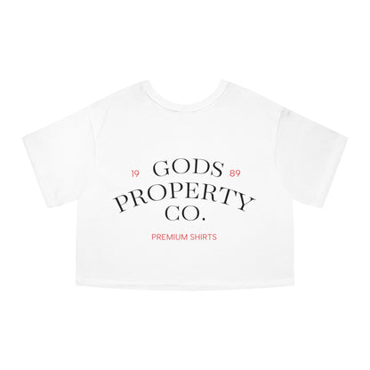 Gods Property Co. Cropped T-Shirt — Women's Champion Heritage Tee