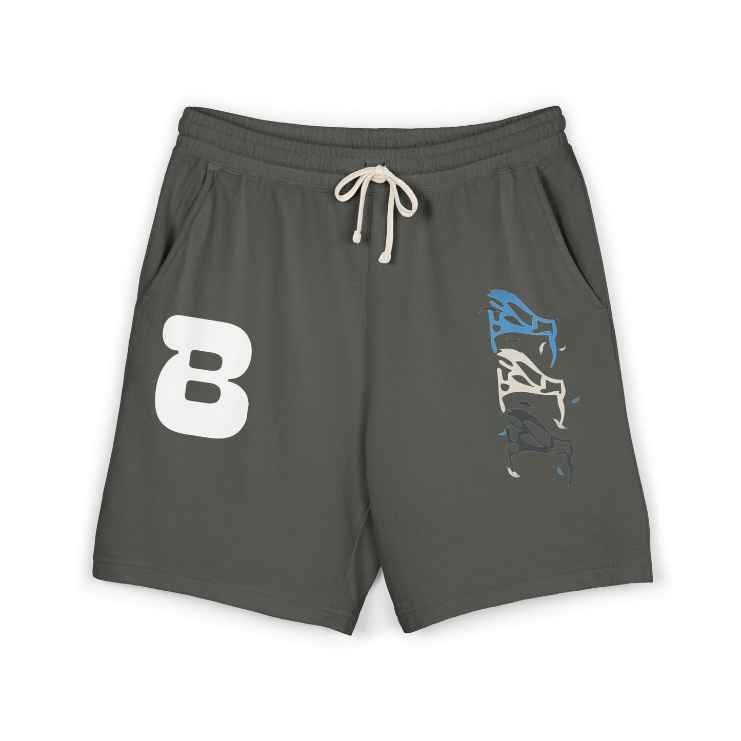 BOAF Fleece Sweat Shorts — Minimal Abstract B Logo Lounge Shorts
