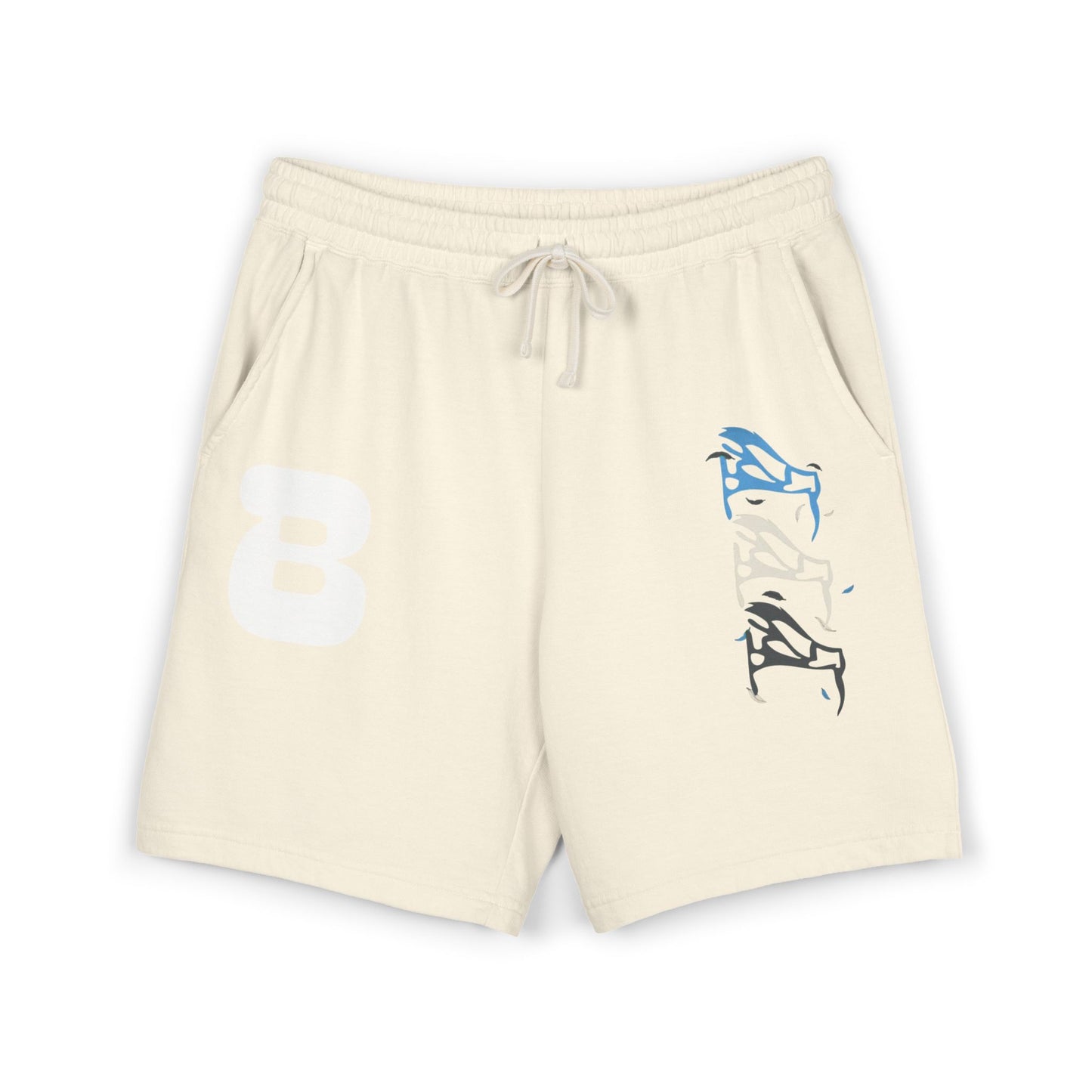BOAF Fleece Sweat Shorts — Minimal Abstract B Logo Lounge Shorts