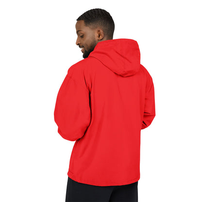 Packable Anorak Jacket — Orange Floral '3' Chest Print