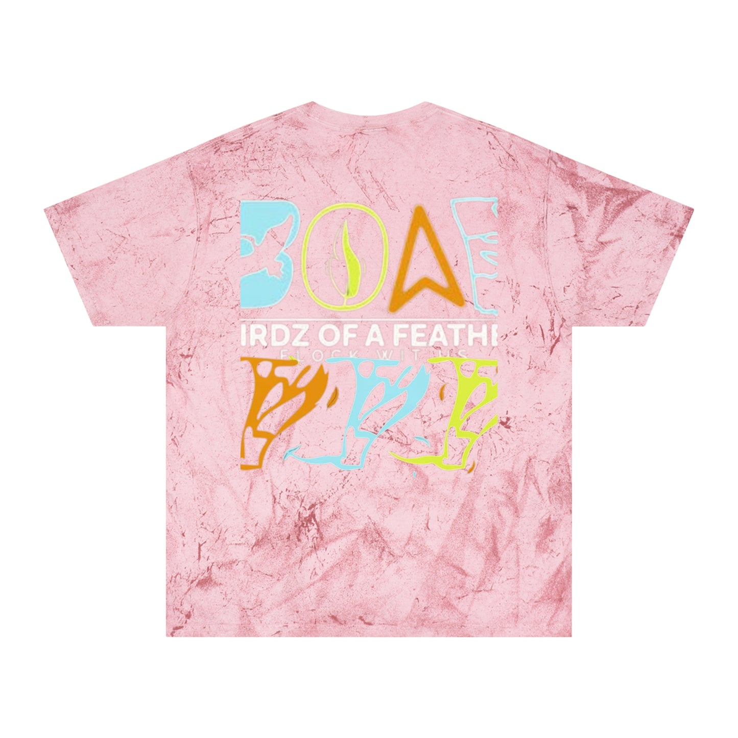 Tie-Dye Bird Graphic T-Shirt — "Birdz of a Feather"