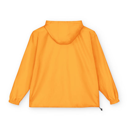 Packable Anorak Jacket — Orange Floral '3' Chest Print
