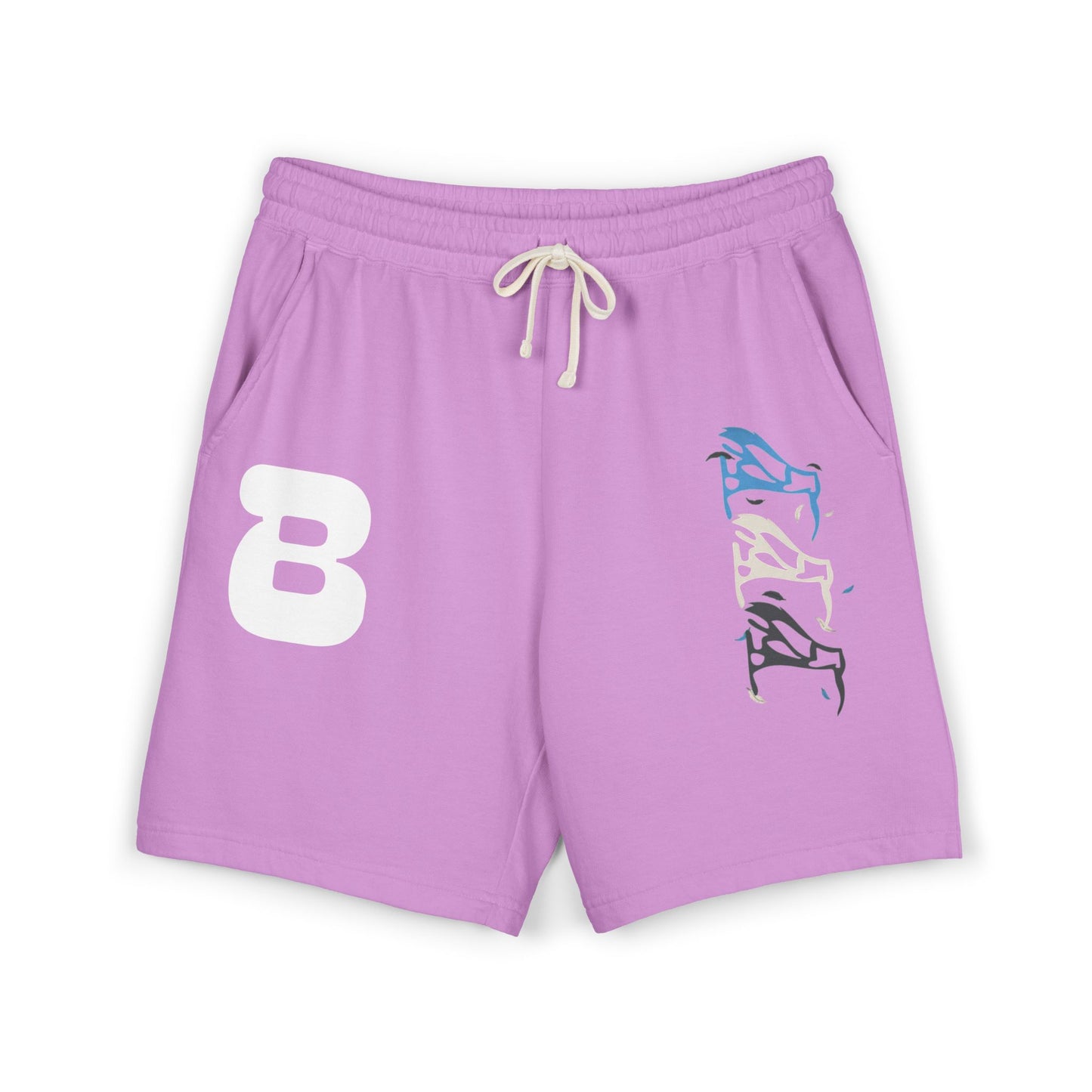 BOAF Fleece Sweat Shorts — Minimal Abstract B Logo Lounge Shorts