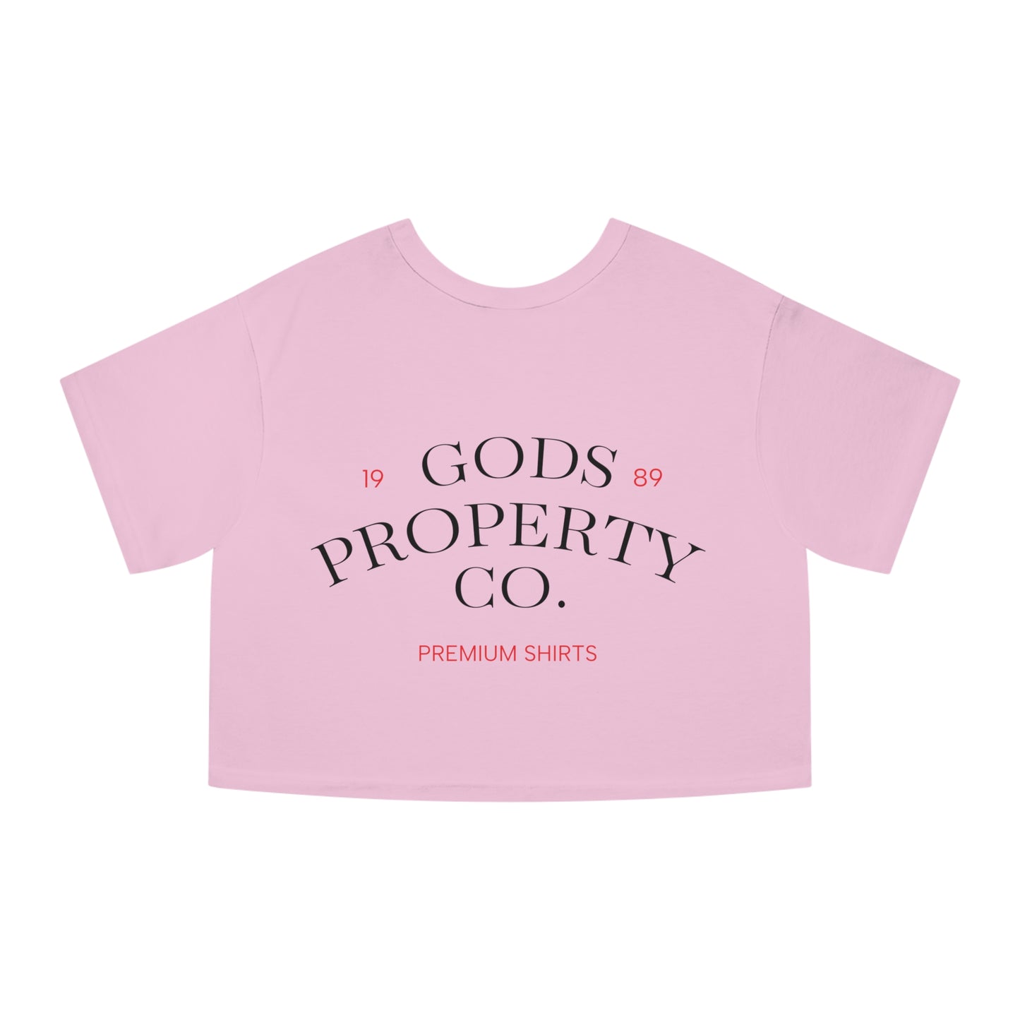 Gods Property Co. Cropped T-Shirt — Women's Champion Heritage Tee