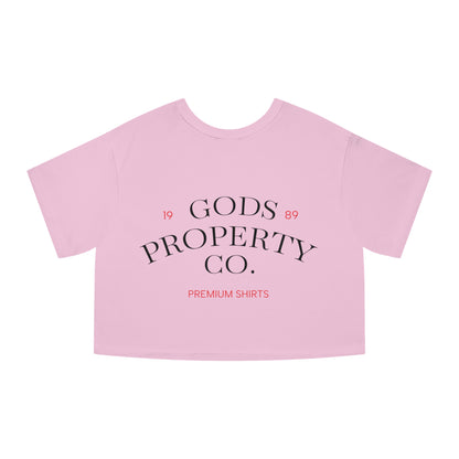 Gods Property Co. Cropped T-Shirt — Women's Champion Heritage Tee