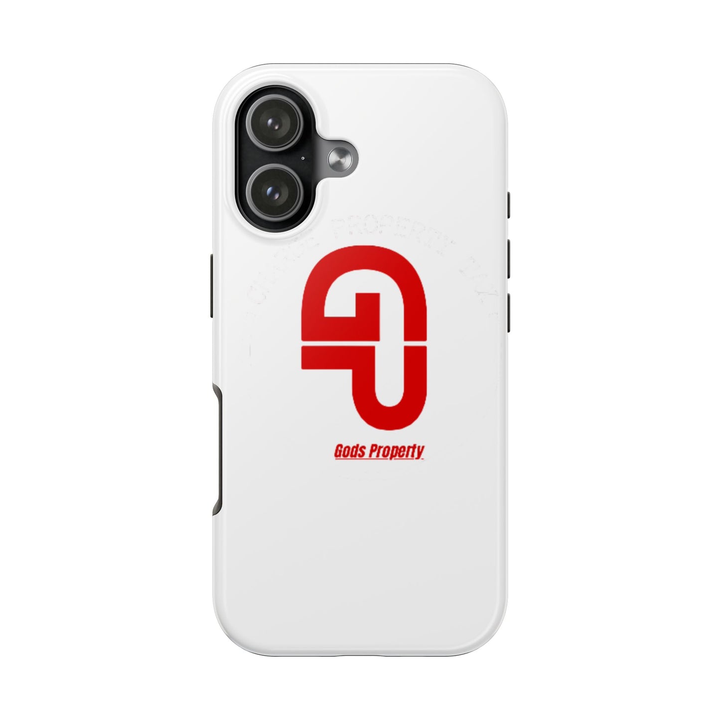 Tough Phone Case — “Gods Property” Red Logo Protective Cover